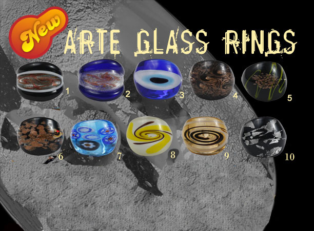 Murano Glass Rings