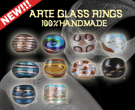 Murano Glass Rings