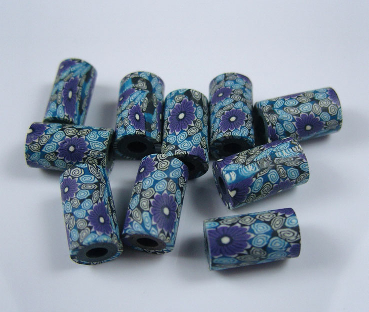 FIMO Tube Beads (sold in per package of 25 pcs)