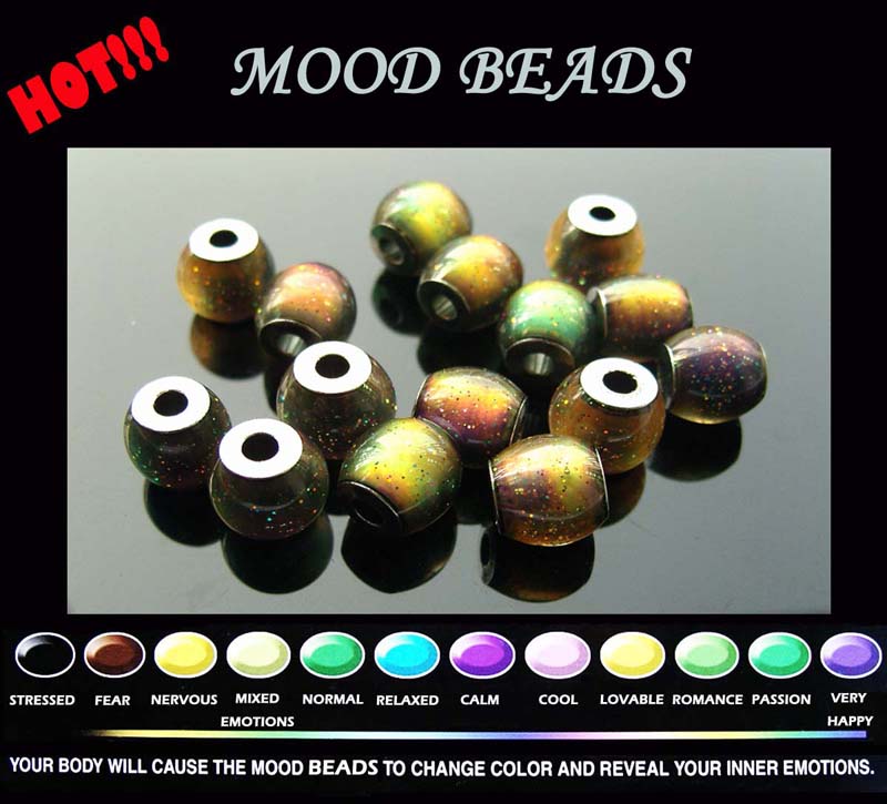Mood Color Changing Beads(Sold in per package of 25 pcs)
