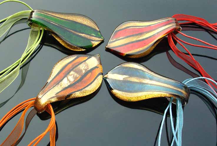 Murano Glass Pendants(Sold in 12 pcs per tray assorted colors)