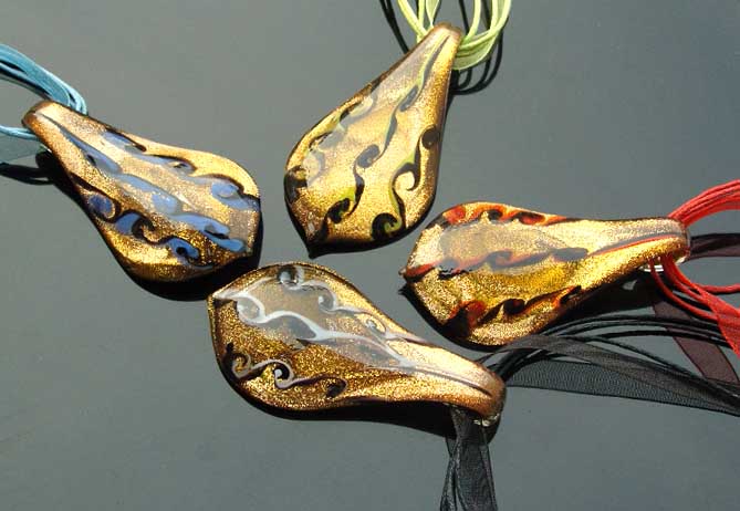 Murano Glass Pendants(Sold in 12 pcs per tray assorted colors)