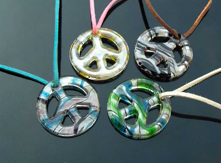 Murano Glass Pendants(Sold in 12 pcs per tray assorted colors)