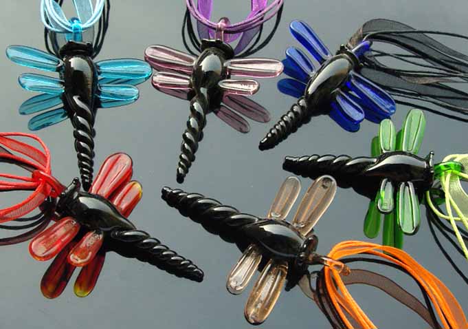 Murano Glass Pendants(Sold in 12 pcs per tray assorted colors)