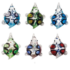 Murano Glass Pendants(Sold in 12 pcs per tray assorted colors)