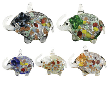 Murano Glass Pendants(Sold in 12 pcs per tray assorted colors)