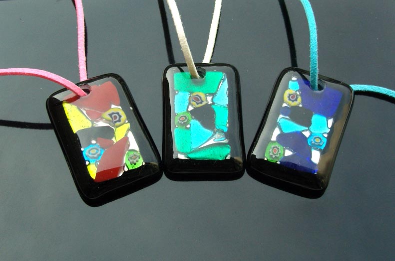 Murano Glass Pendants(Sold in 12 pcs per tray assorted colors)