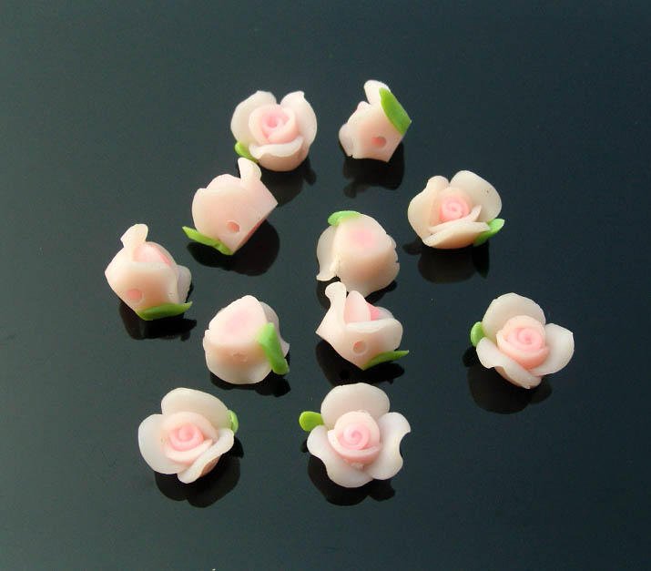 FIMO Flower Beads(sold in per package of 25 pcs)