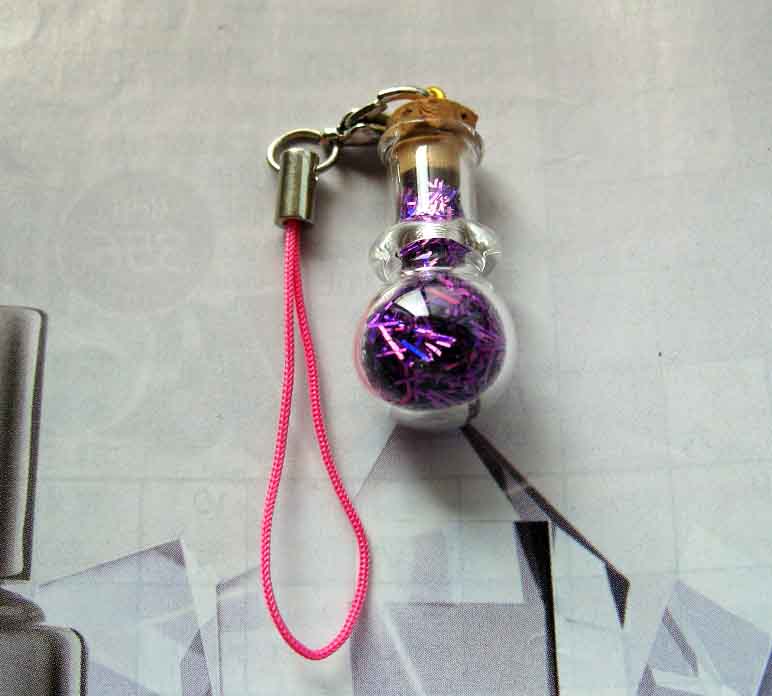 8MM Crystal Ball With Purple Shining Thread