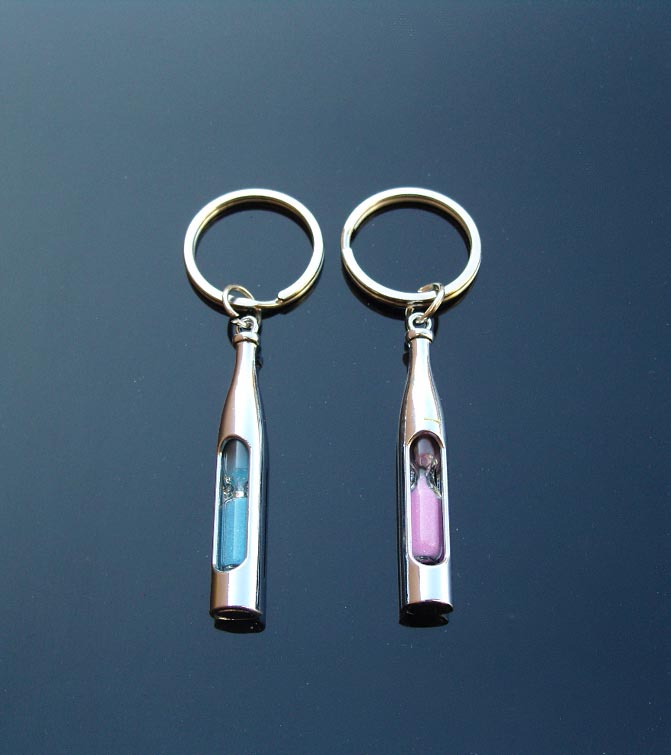 Sandglass Keychain(Assorted Sand Colors)