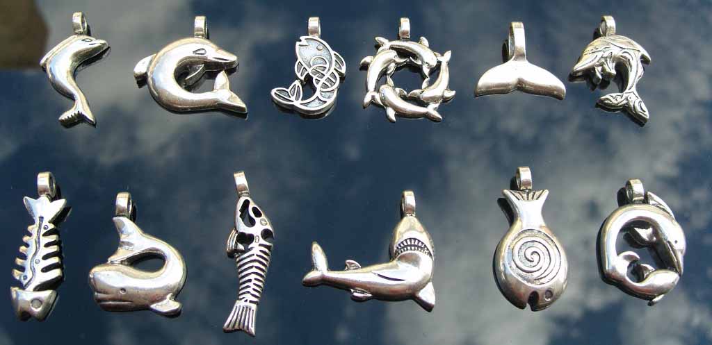 Pewter Sea Life Kit(sold in per package of 12 pcs)