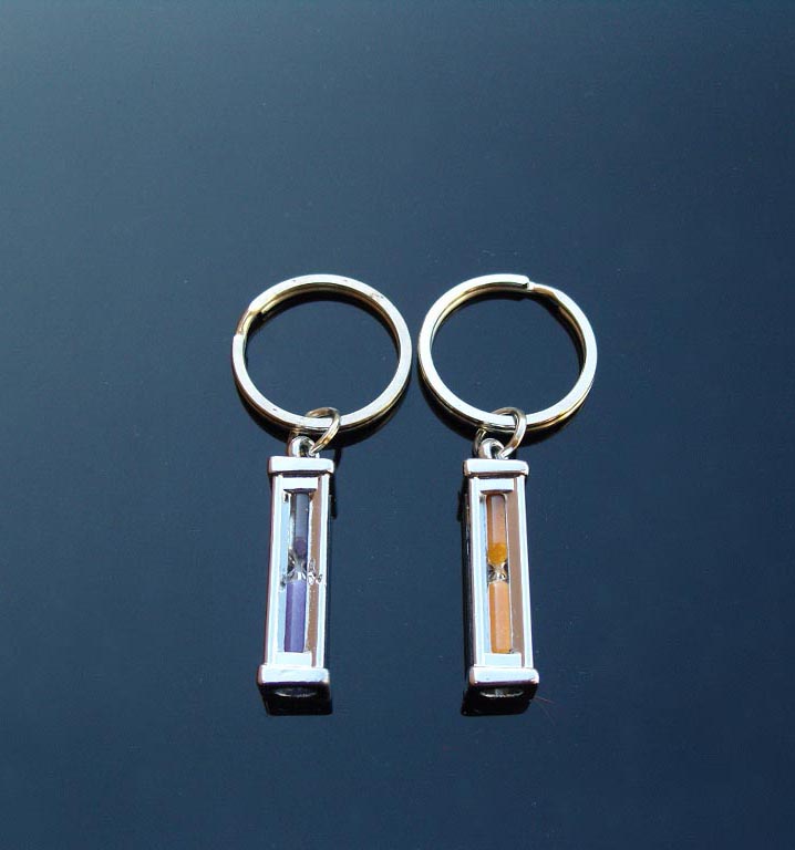 Sandglass Keychain(Assorted Sand Colors)