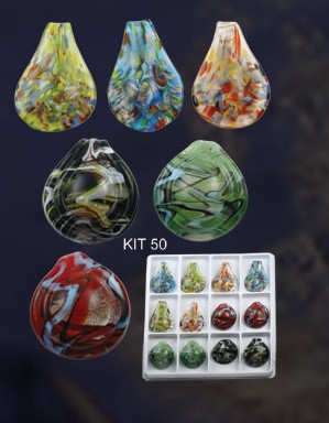 Murano Pendant Snail (Sold in 12 pcs per package, assorted designs)