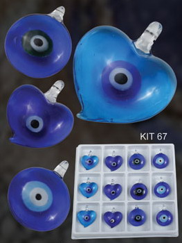 Murano Lucky Eye (Sold in 12 pcs per package, assorted designs)