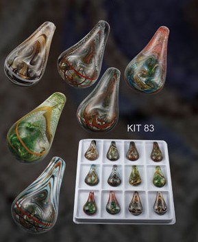 Murano Tear Drop (Sold in 12 pcs per package, assorted colors)