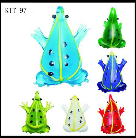 Murano Pendant Frog (Sold in 12 pcs per package, assorted colors)