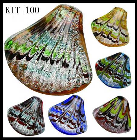 Murano Seashell (Sold in 12 pcs per package, assorted colors)