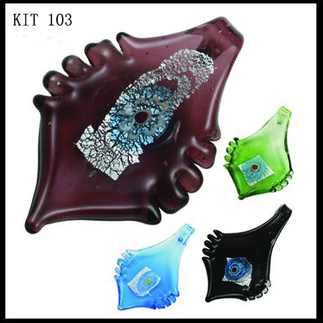 Murano Leaf (Sold in 12 pcs per package, assorted colors)