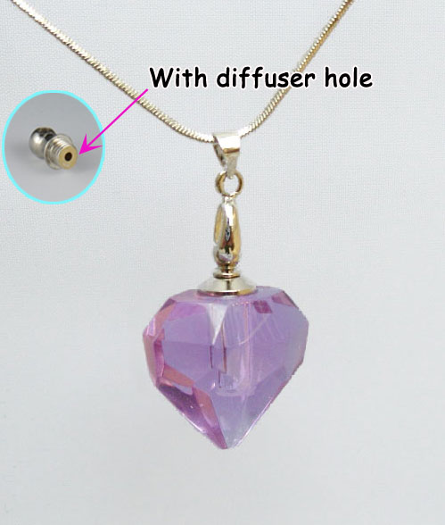 Big Hole Diamond Heart Purple(With Diffuser Hole)