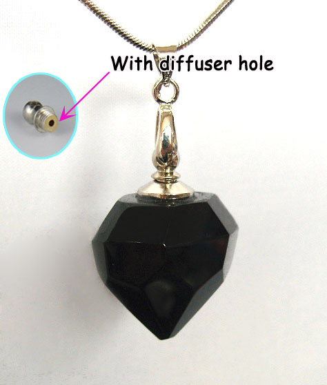 Big Hole Diamond Heart Black(With Diffuser Hole)