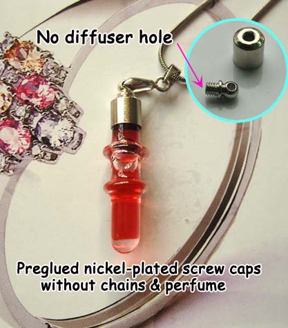 6MM  Screw Tube(Preglued Nickel-plated screw caps,No Diffuser Hole)