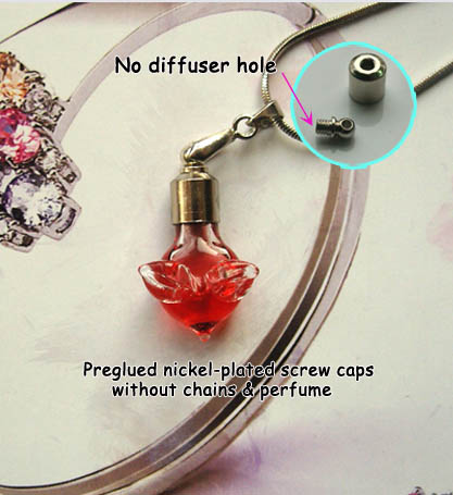 6MM Angel Pink(Preglued Nickel-plated screw caps,No Diffuser Hole)