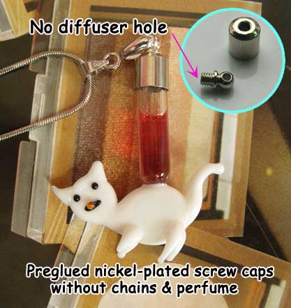 6MM  Cat (Preglued Nickel-plated screw caps,No Diffuser Hole)