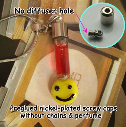 6MM  Smiley (Preglued Nickel-plated screw caps,No Diffuser Hole)