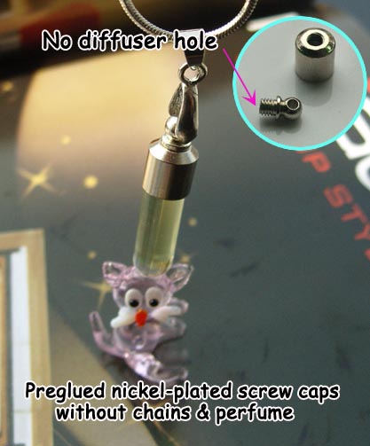 6MM Cat Pink (Preglued Nickel-plated screw capsNo Diffuser Hole)