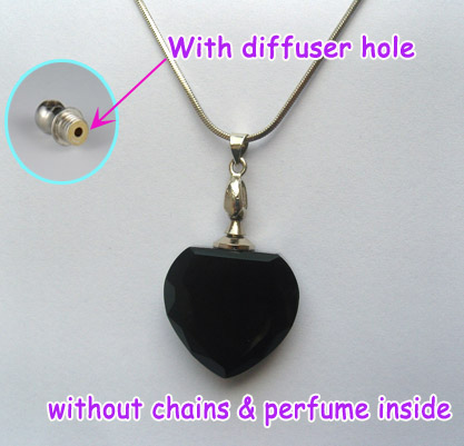 Big Hole Flat Heart Black(With Diffuser Hole)