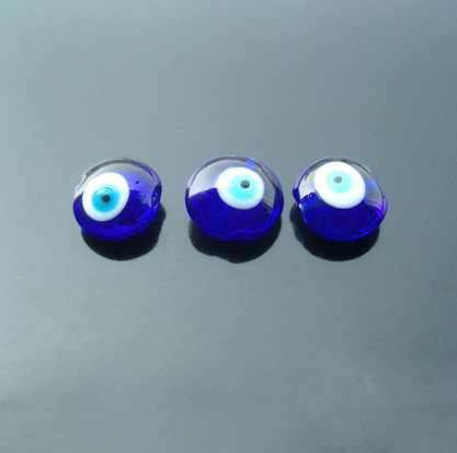Lucky Eye Beads  Oblate