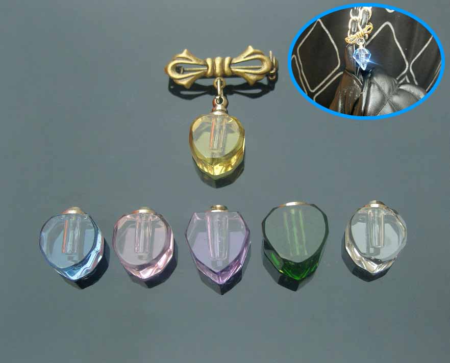 Bowknot Brooches with crystal vials(Assorted Colors)