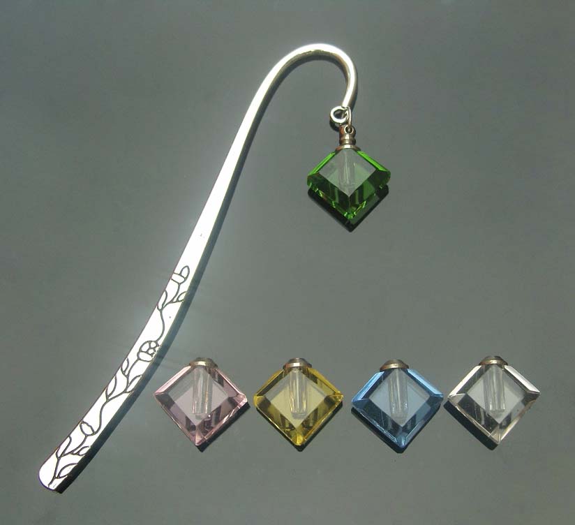 Bookmark with Crystal Vials(Assorted Colors)