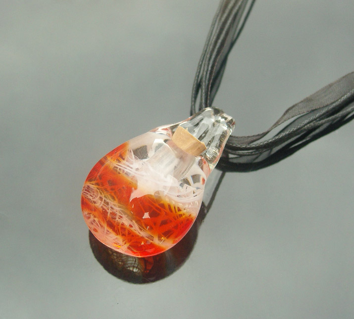 Murano Glass Perfume Necklace (with cord)