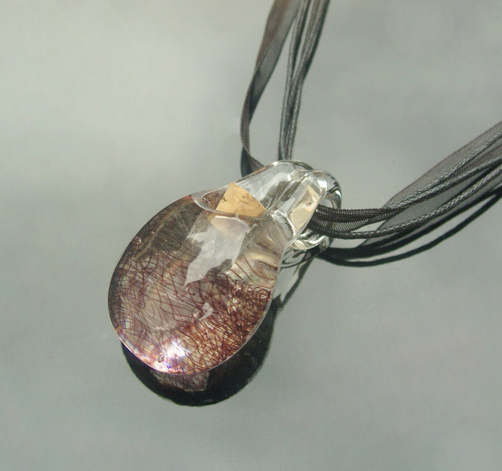 Murano Glass Perfume Necklace (with cord)