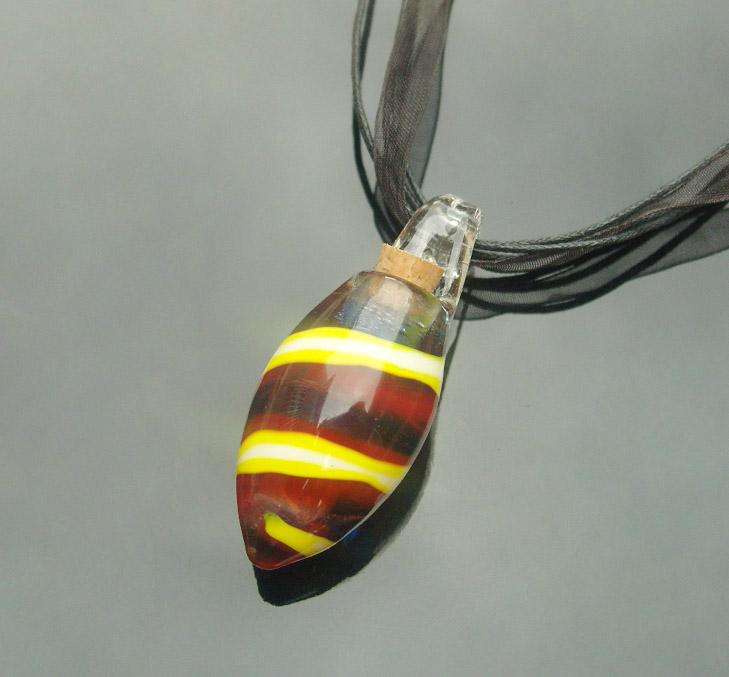 Murano Glass Perfume Necklace (with cord)