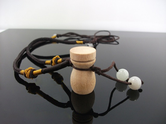 Wooden Perfume Vial Necklaces(with cord)