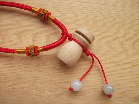 Wooden Perfume Vial Necklaces(with cord)