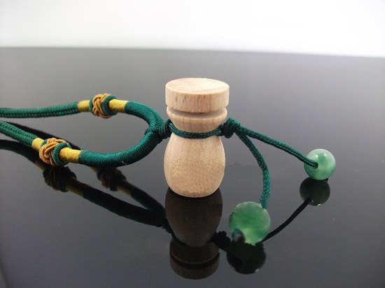 Wooden Perfume Vial Necklaces(with cord)