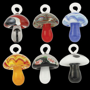 Murano Mushroom Pendant (Sold in 12 pcs per package, assorted colors)