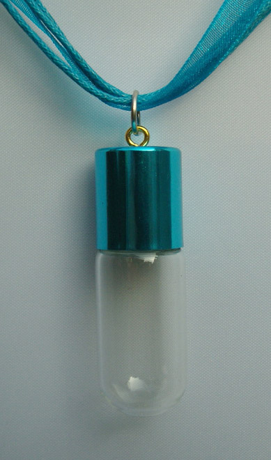 Perfume Necklace Light Blue(39x15MM,2.5ML)