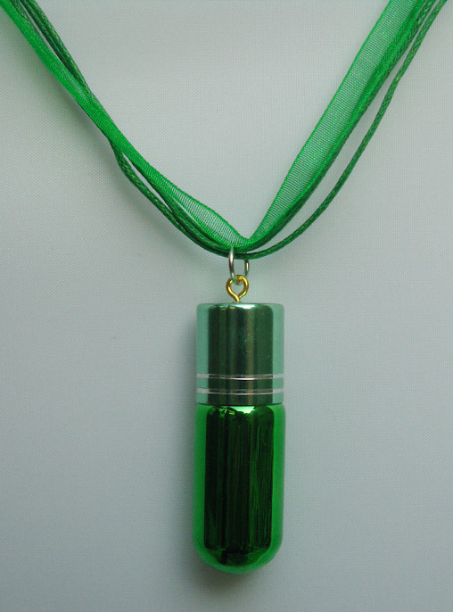 Perfume Necklace Green (15x45MM,4ML)