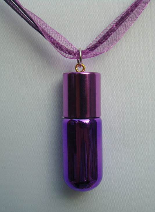 Perfume Necklace Purple (15x45MM,4ML)