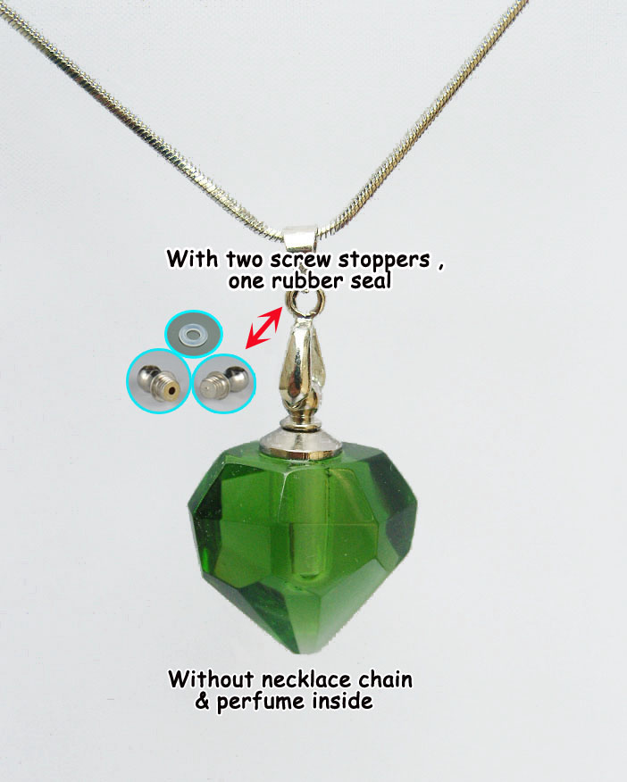 Big Hole Diamond Heart Green