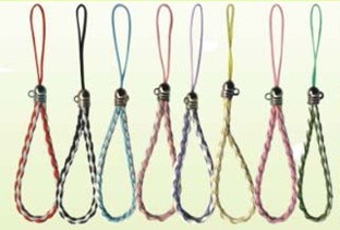 CELLPHONE BRAIDED LEATHER STRING(Sold in per package of 25 pcs,Assorted Colors)