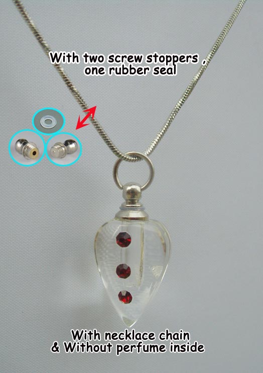 Taper Clear (with necklace chain)