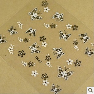 Lace Nail Stickers (Sold in per package of 40pcs,assorted)
