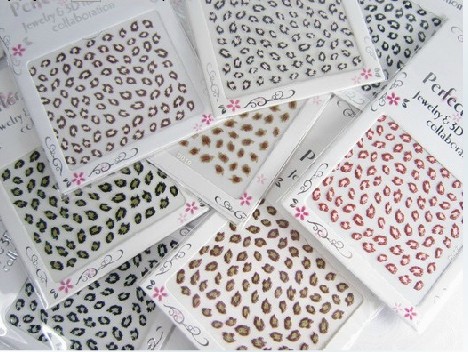 Leopard Nail Stickers (Sold in per package of 100pcs,assorted)