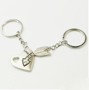 Aolly Lovers Keychain Charms Love You (Sold in per package of 50 pairs)