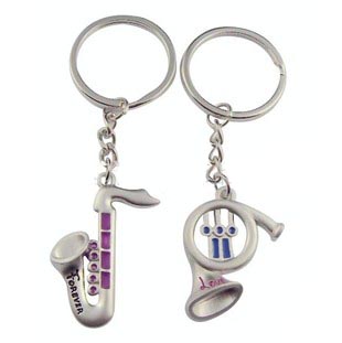 Aolly Lovers Keychain Charms Trumpets (Sold in per package of 50 pairs)